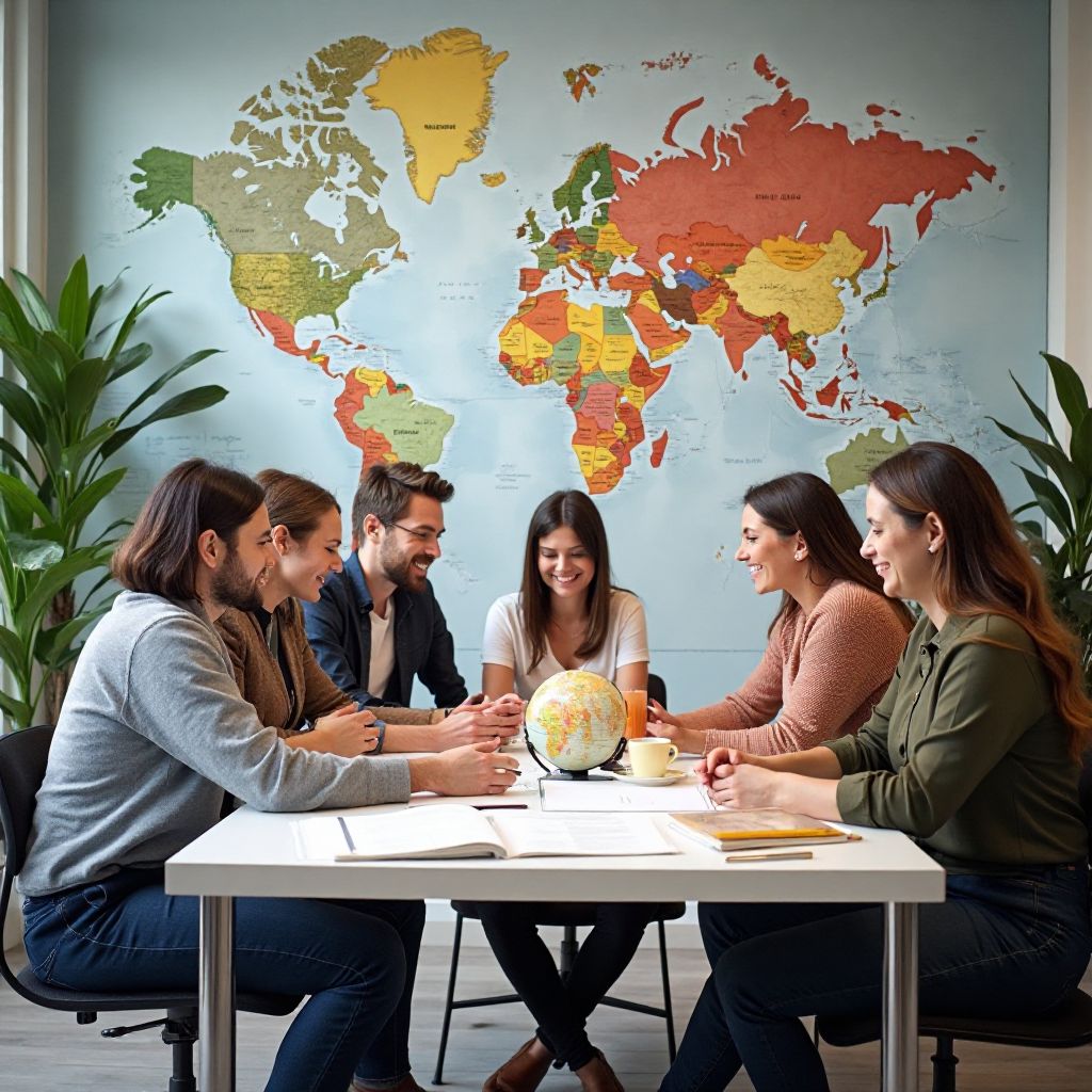 SkyRoute Travel Co Büro und Team