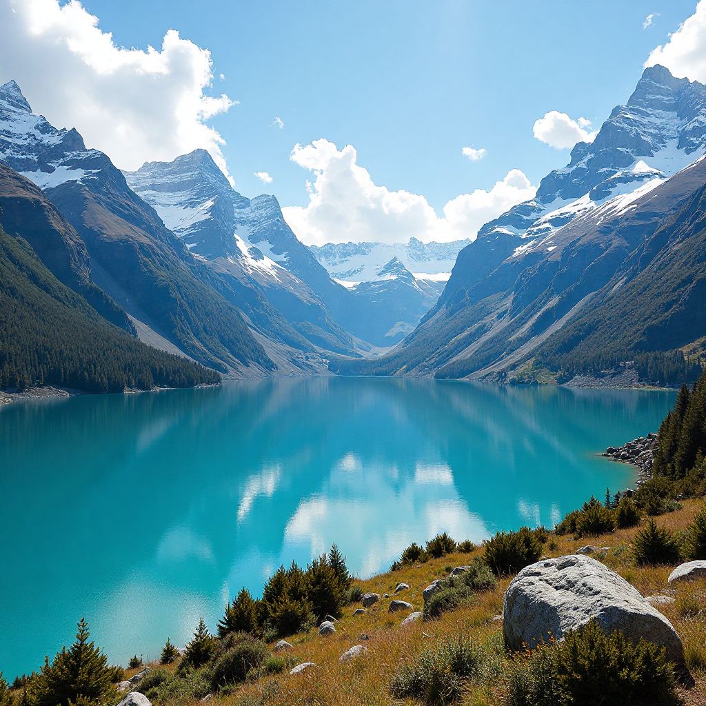 Neuseeland Berge und Seen